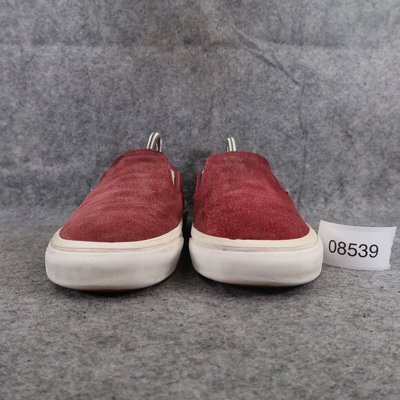 Vans Shoes Womens 6.5 Sneakers Classic Slip On Leather Skate Casual Active Red - Picture 3 of 12